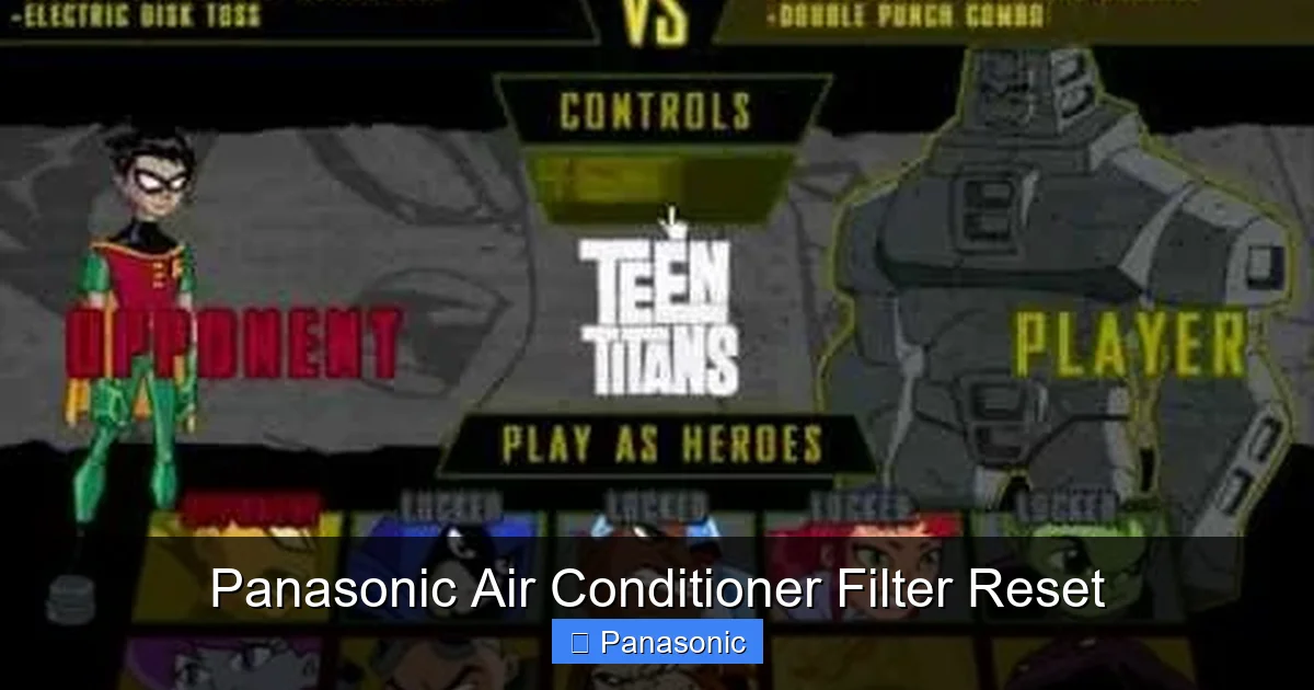 Panasonic Air Conditioner Filter Reset