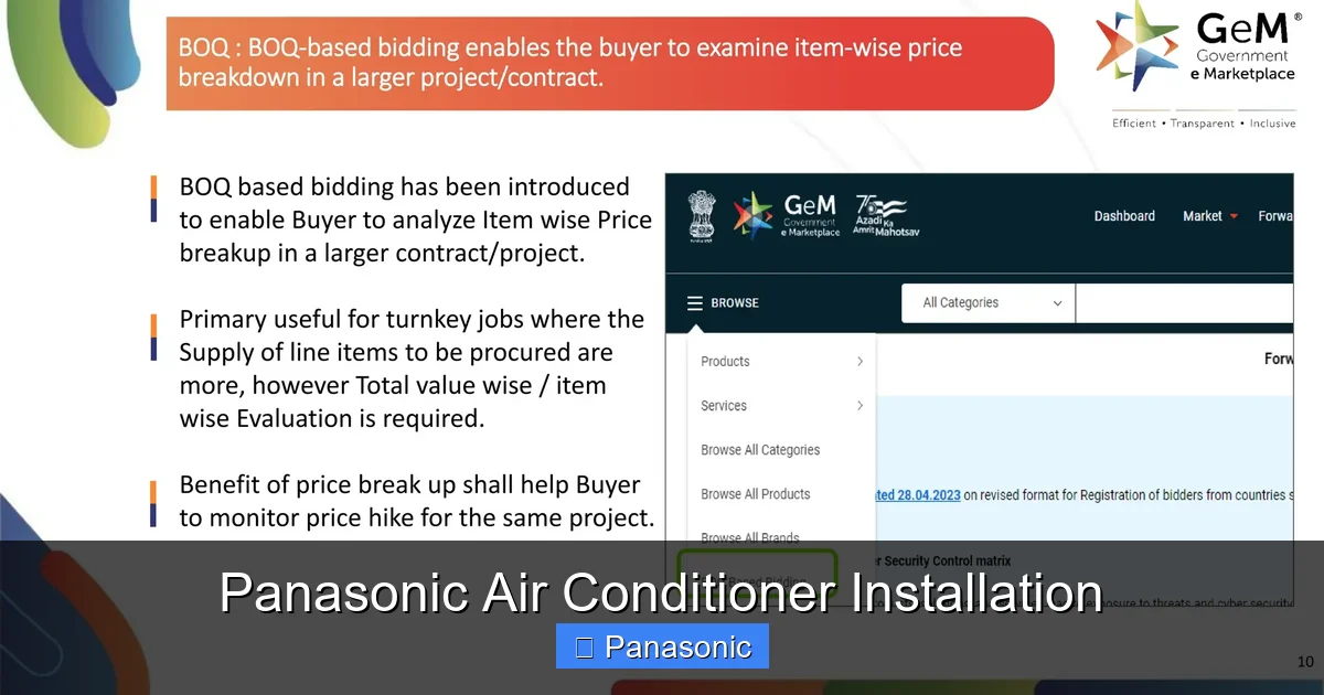 Panasonic Air Conditioner Installation