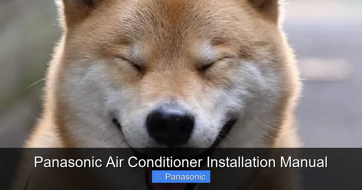 Panasonic Air Conditioner Installation Manual