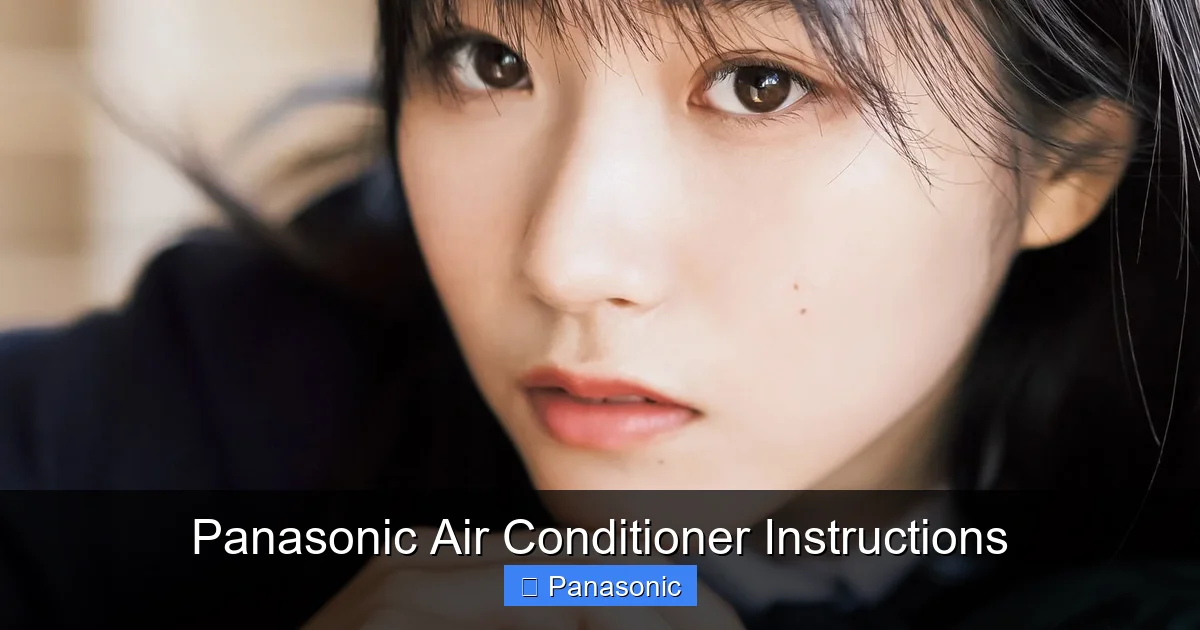 Panasonic Air Conditioner Instructions