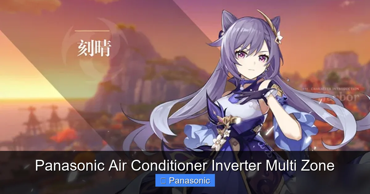Panasonic Air Conditioner Inverter Multi Zone