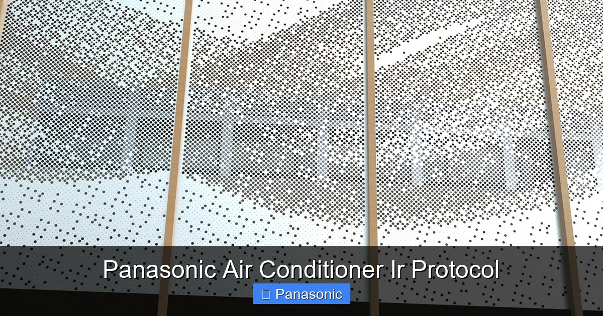 Panasonic Air Conditioner Ir Protocol