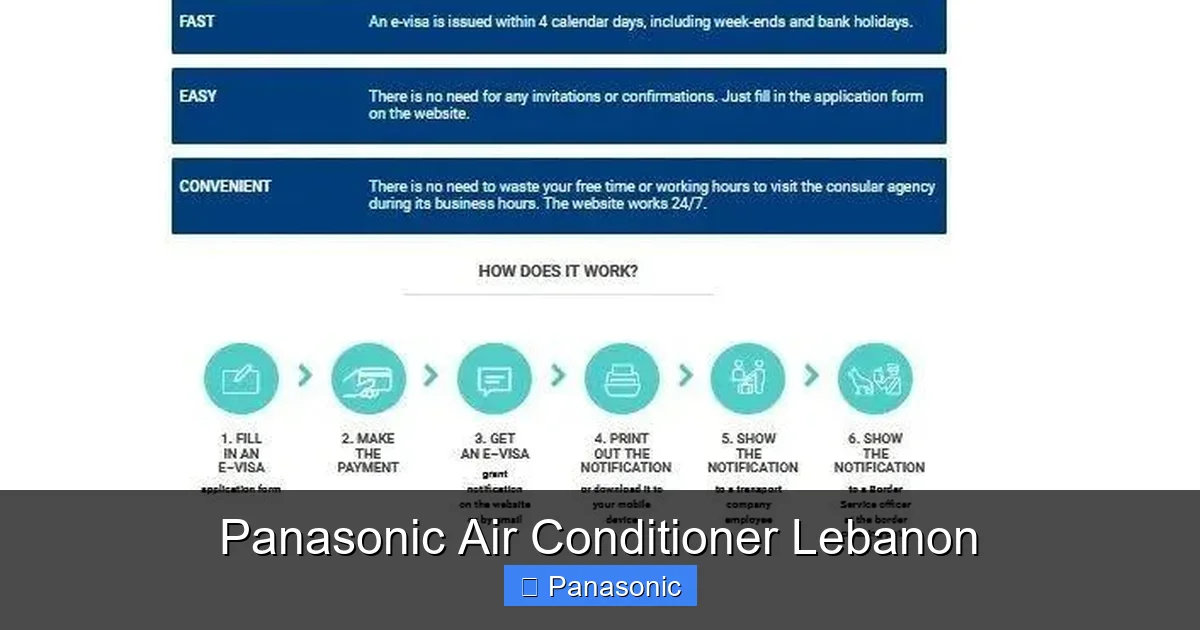 Panasonic Air Conditioner Lebanon