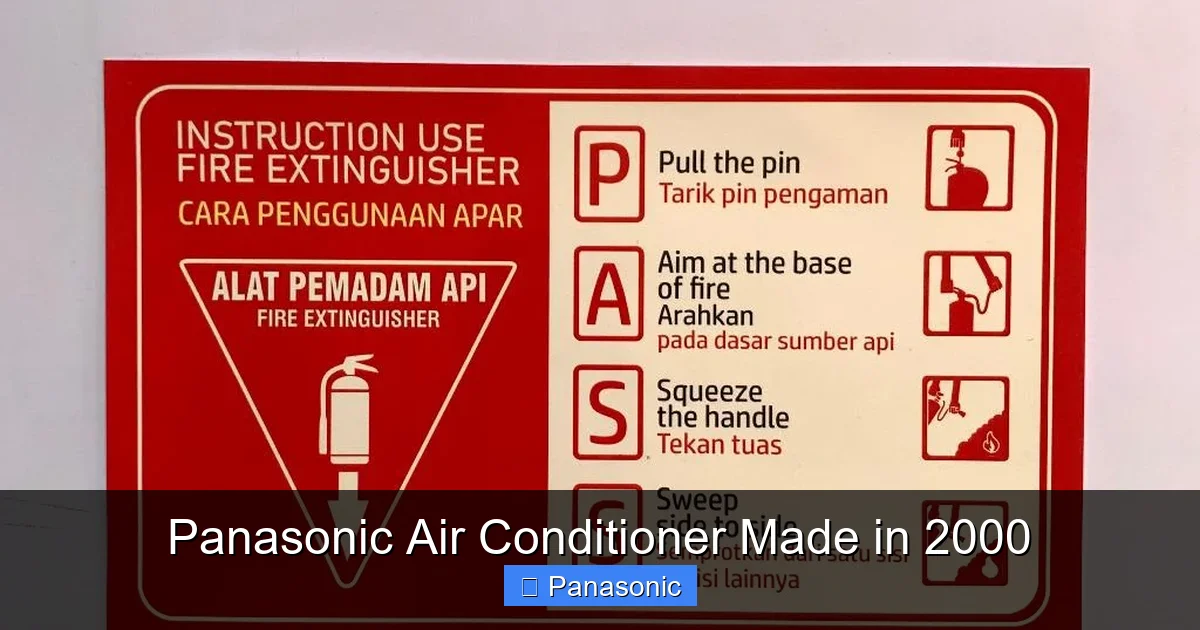 Panasonic Air Conditioner Made in 2000