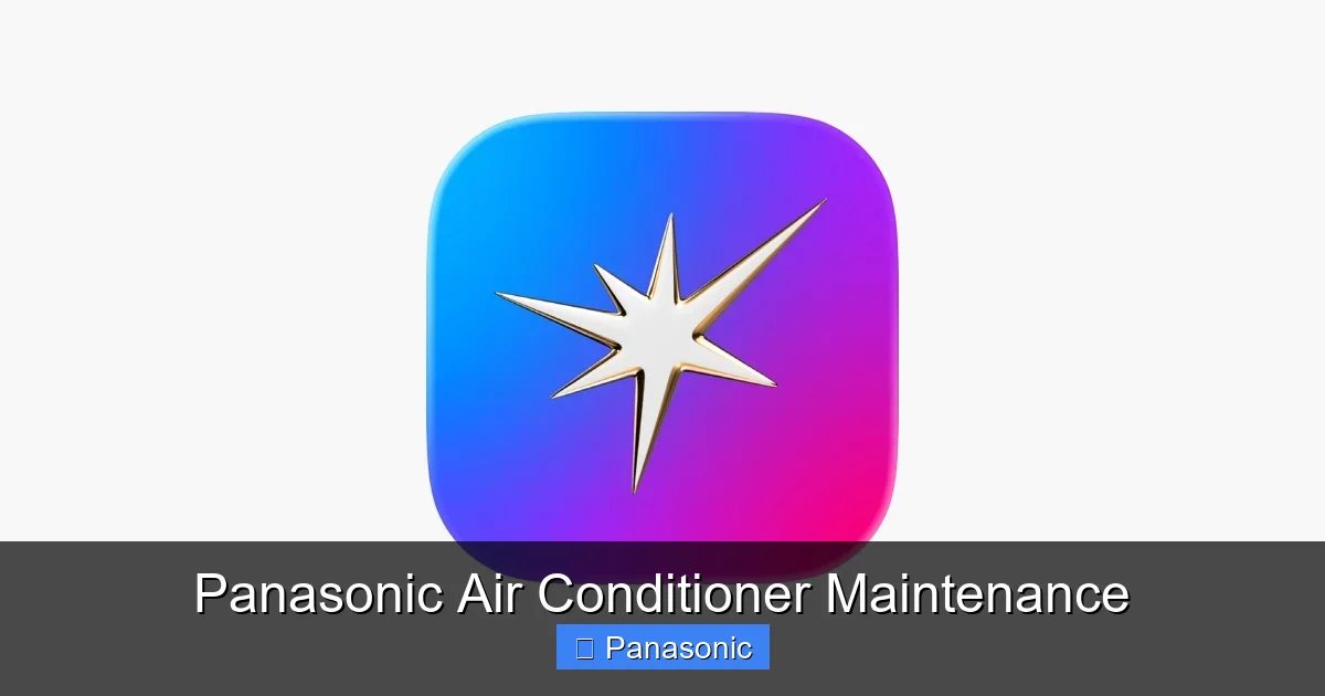 Panasonic Air Conditioner Maintenance