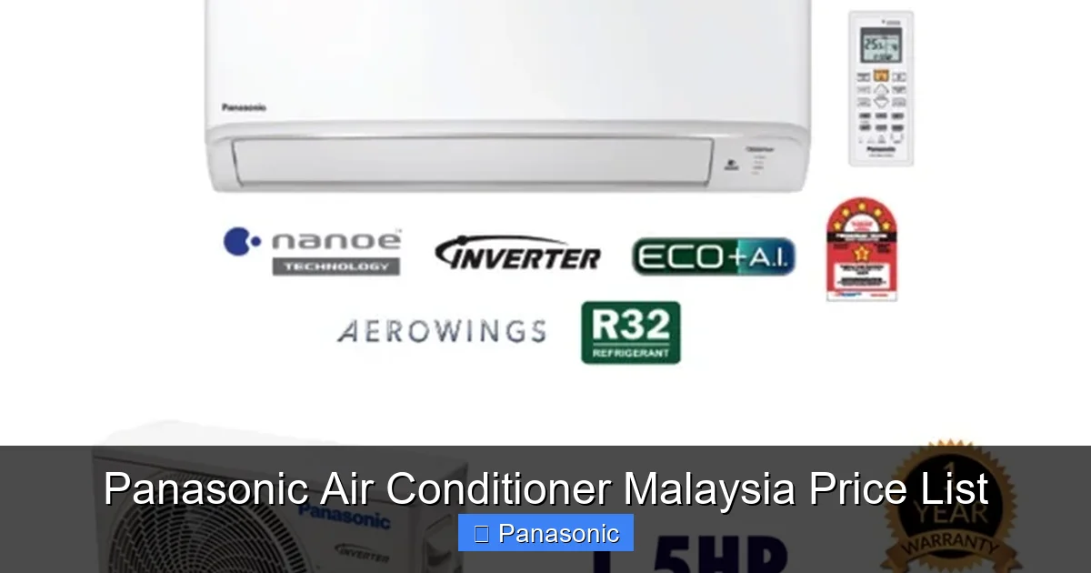 Panasonic Air Conditioner Malaysia Price List