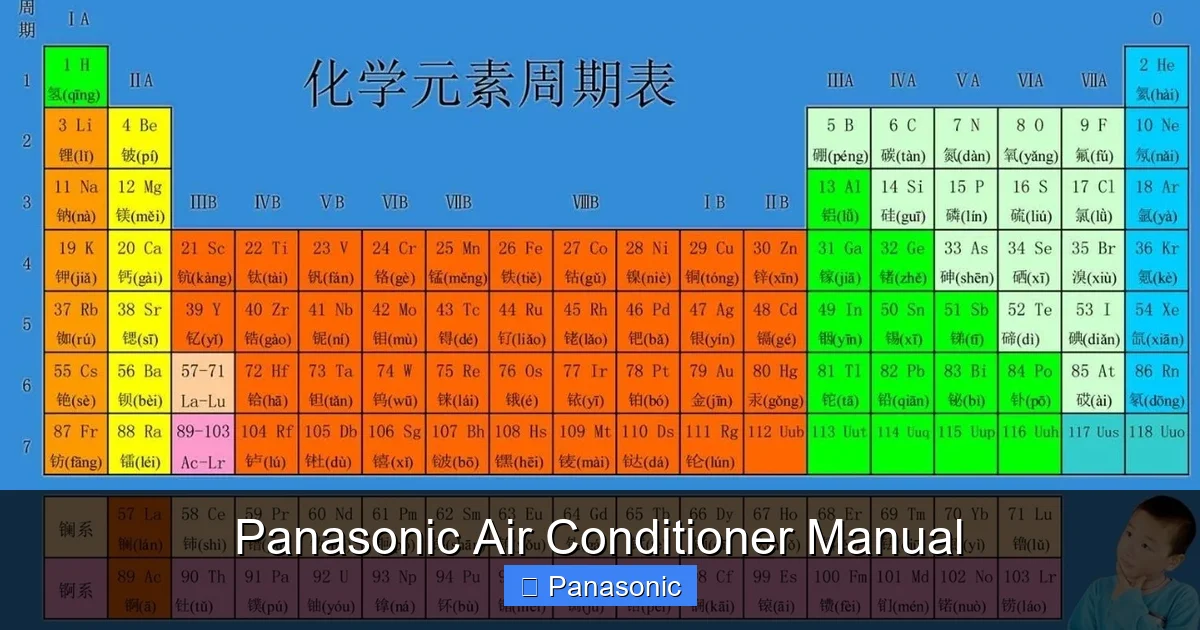 Panasonic Air Conditioner Manual