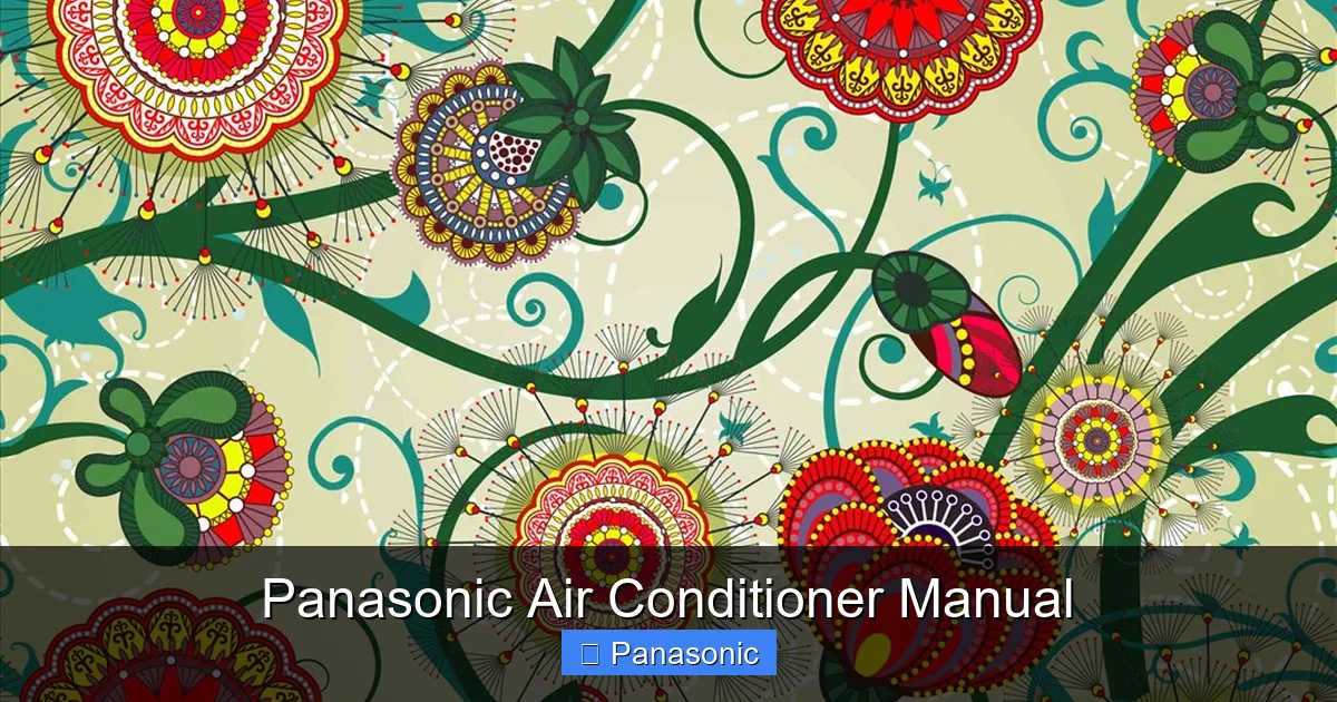 Panasonic Air Conditioner Manual