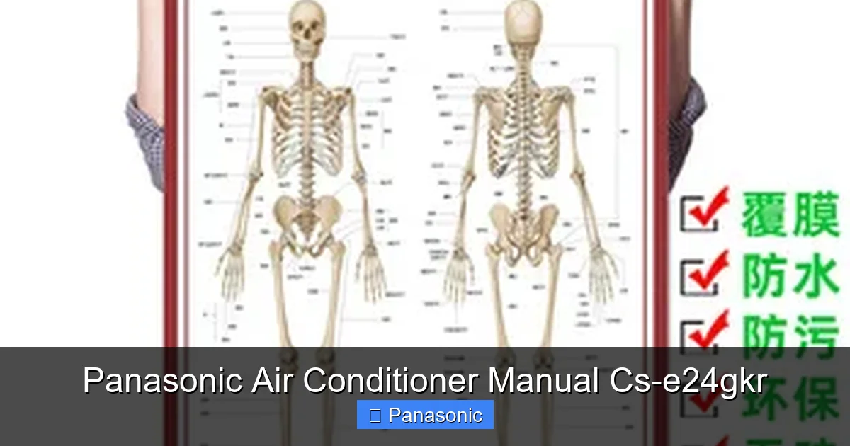 Panasonic Air Conditioner Manual Cs-e24gkr