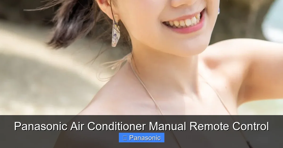 Panasonic Air Conditioner Manual Remote Control