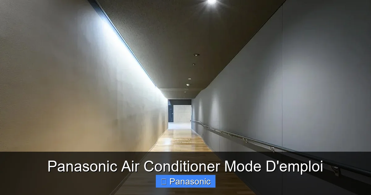 Panasonic Air Conditioner Mode D'emploi