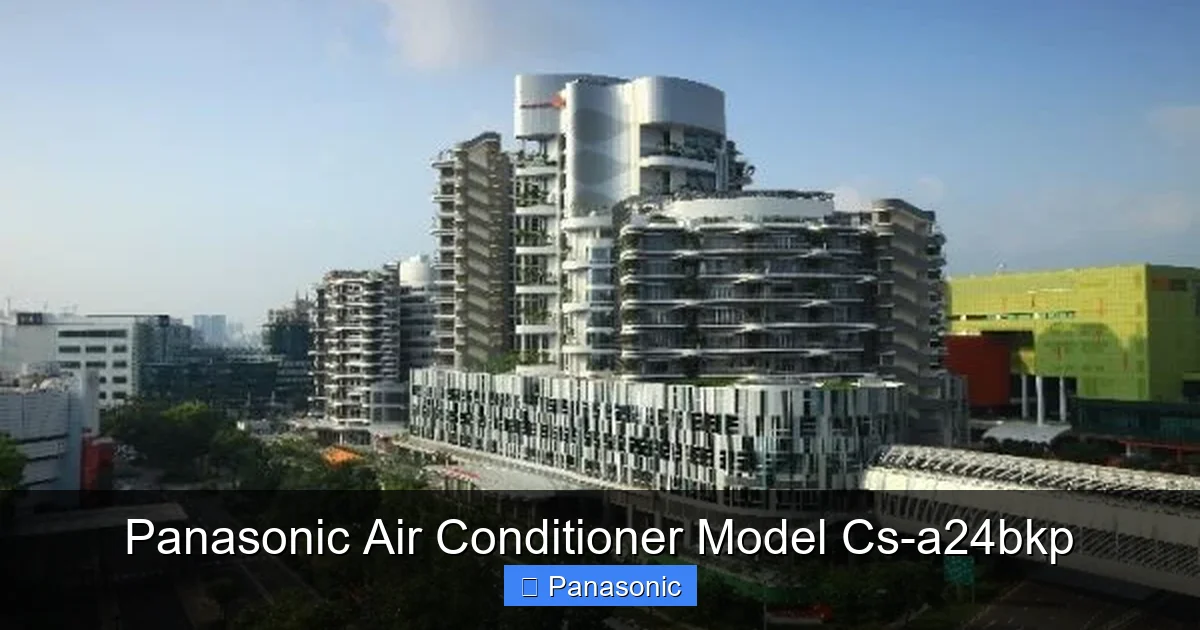 Panasonic Air Conditioner Model Cs-a24bkp