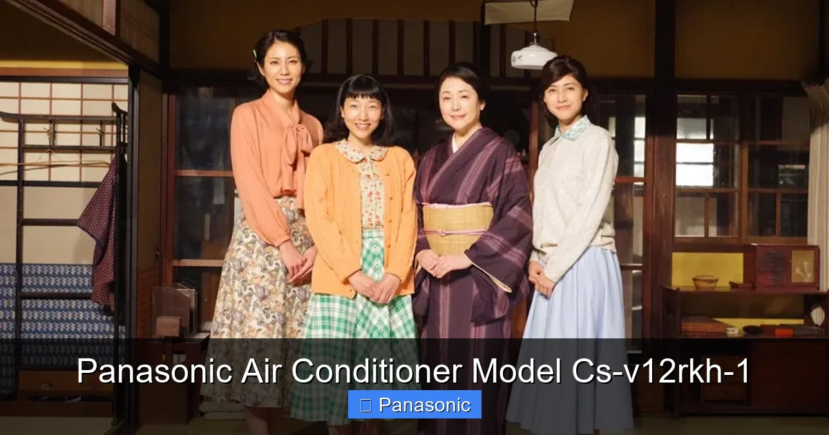 Panasonic Air Conditioner Model Cs-v12rkh-1