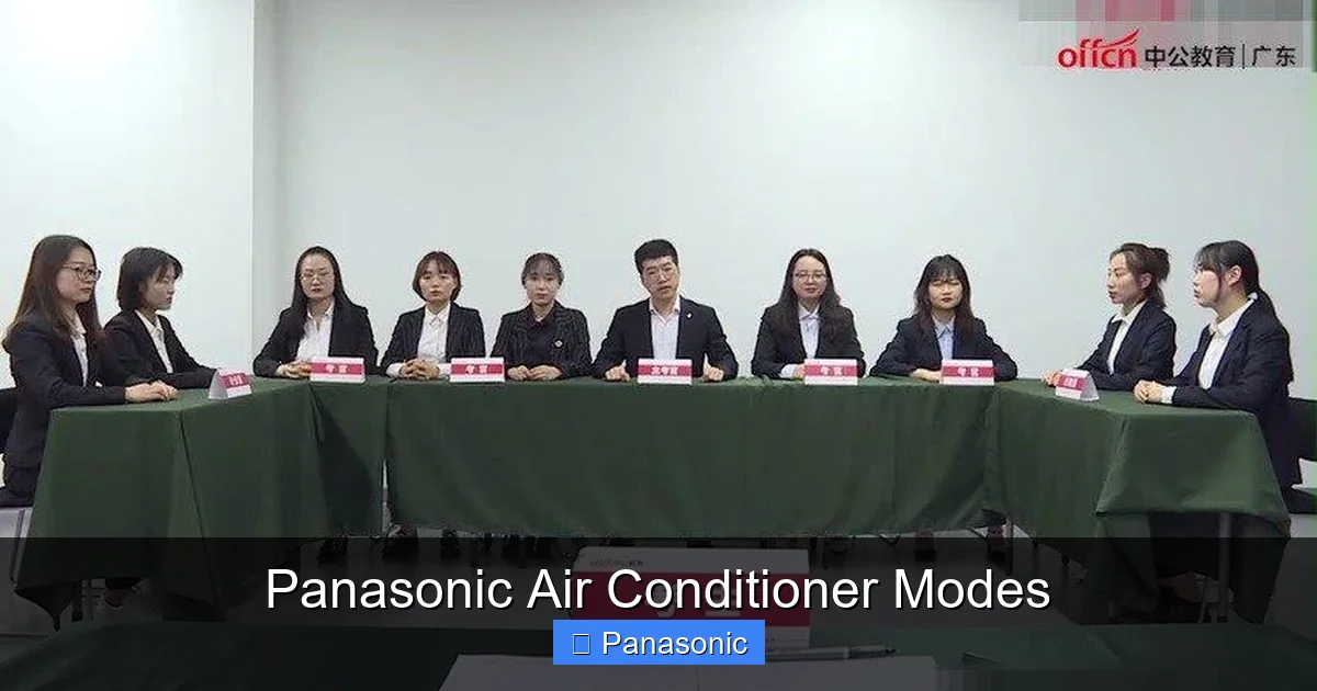 Panasonic Air Conditioner Modes