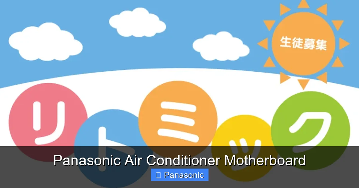 Panasonic Air Conditioner Motherboard