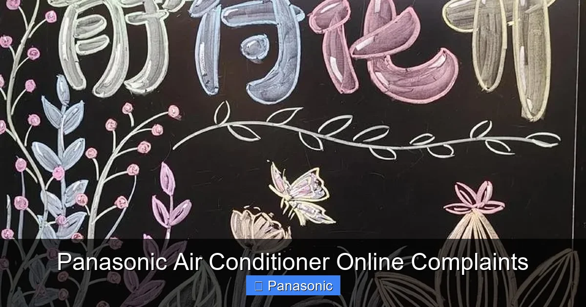 Panasonic Air Conditioner Online Complaints