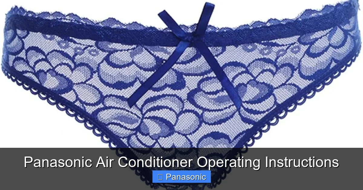 Panasonic Air Conditioner Operating Instructions