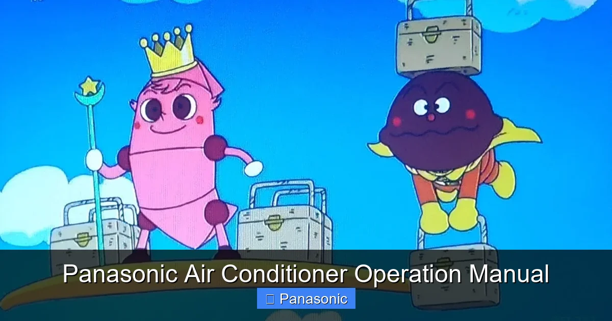 Panasonic Air Conditioner Operation Manual