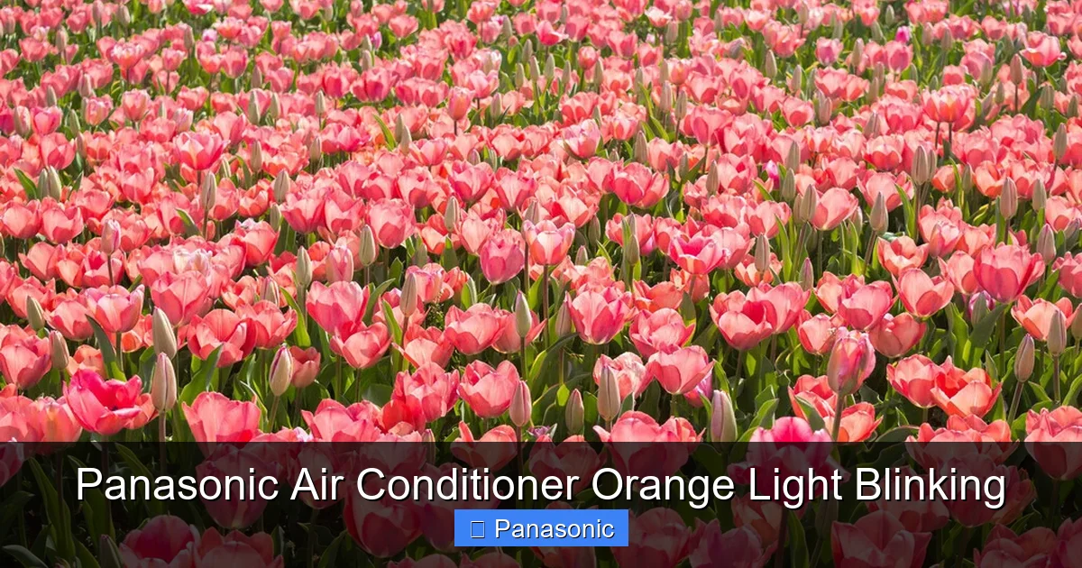 Panasonic Air Conditioner Orange Light Blinking