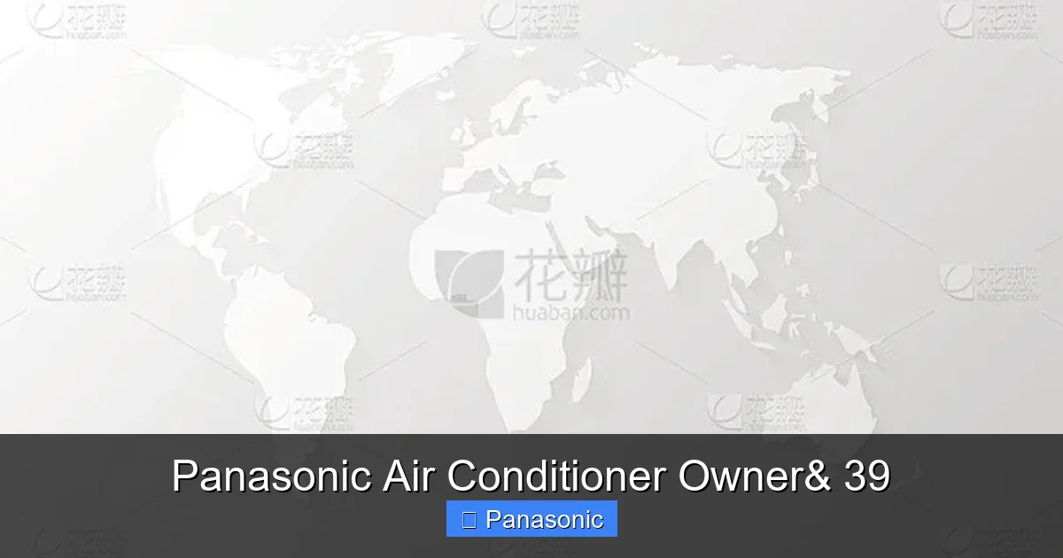 Panasonic Air Conditioner Owner& 39