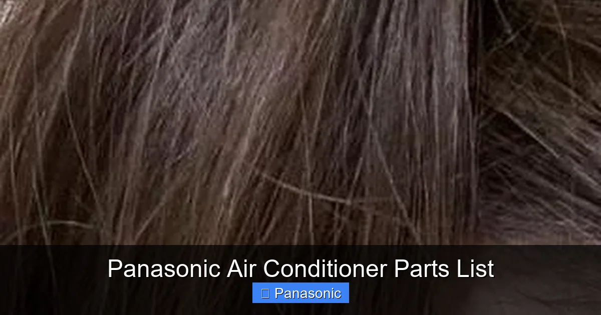 Panasonic Air Conditioner Parts List