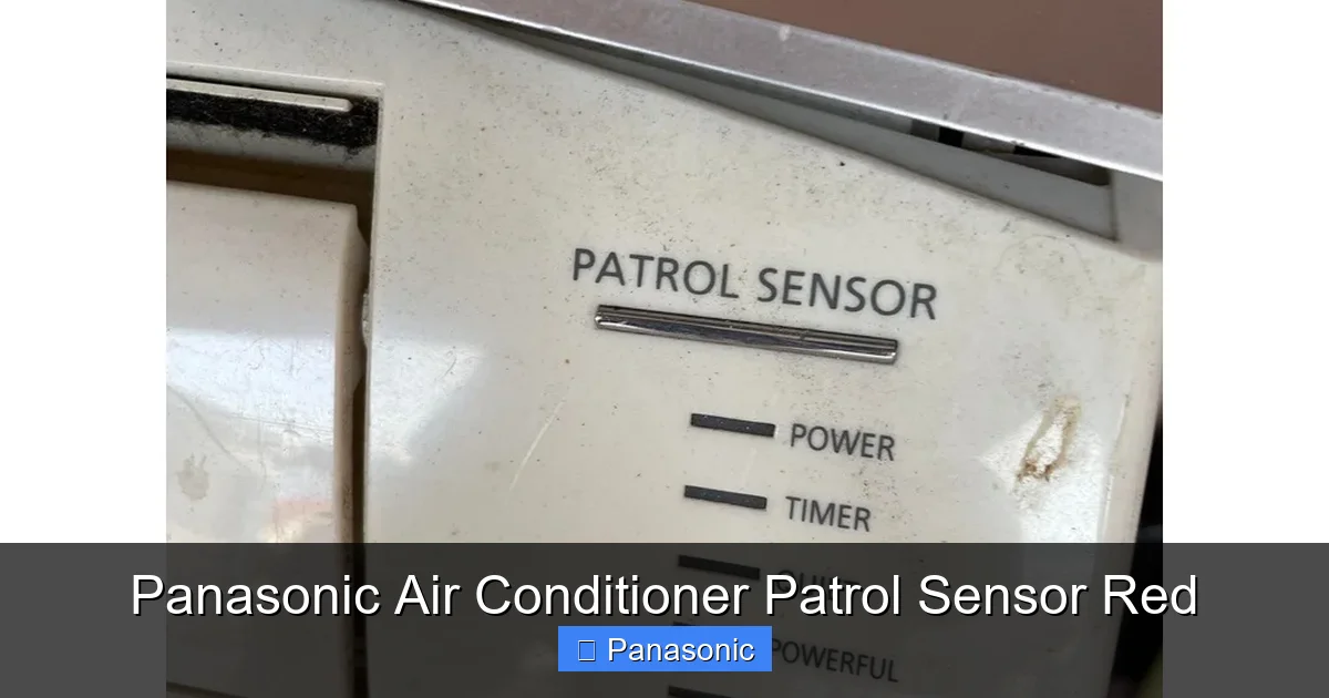 Panasonic Air Conditioner Patrol Sensor Red