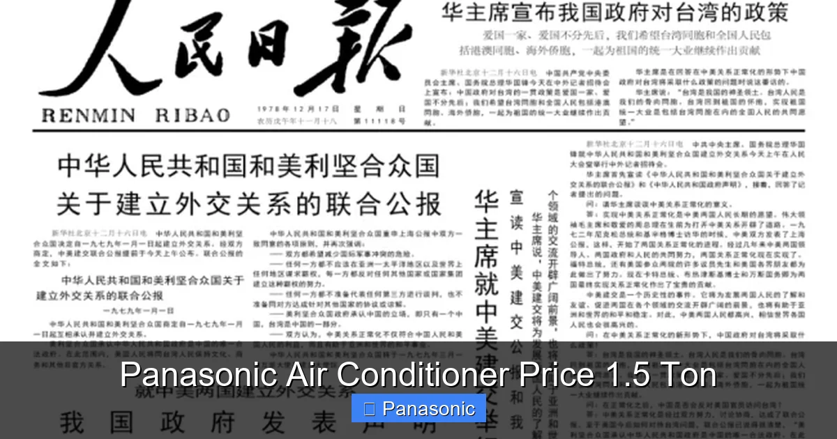 Panasonic Air Conditioner Price 1.5 Ton