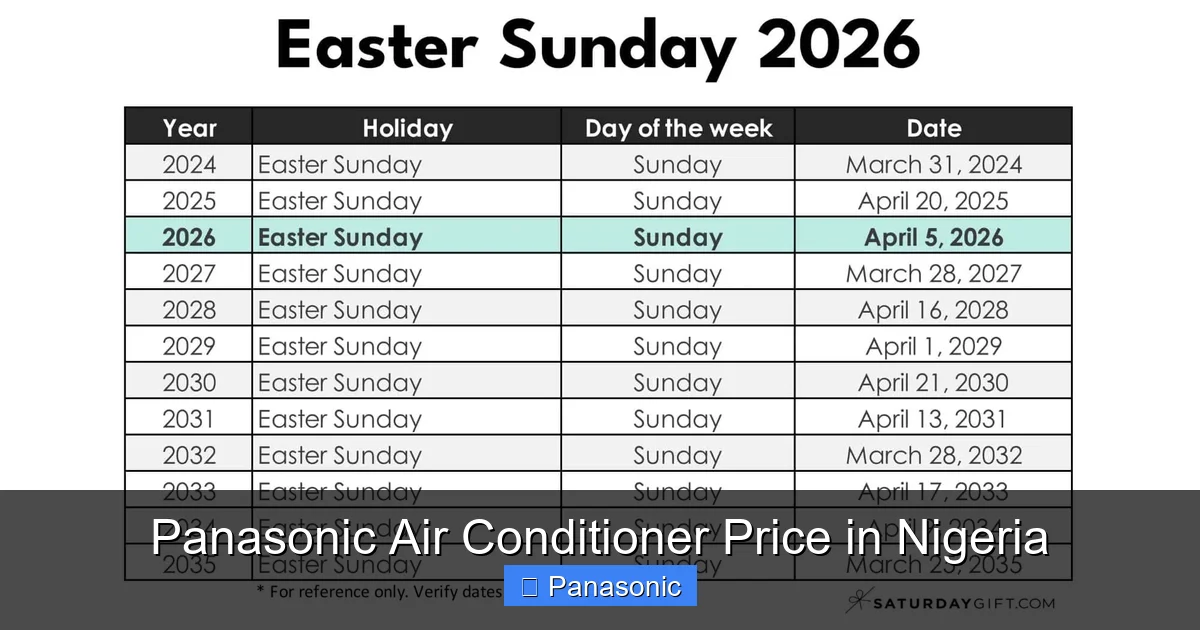 Panasonic Air Conditioner Price in Nigeria