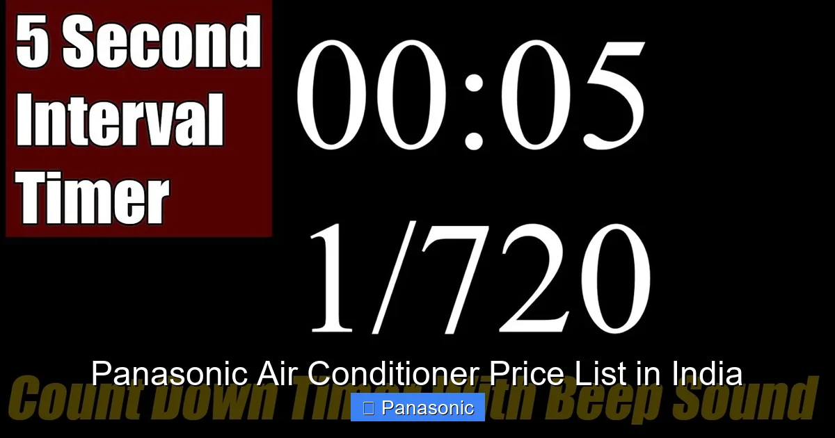 Panasonic Air Conditioner Price List in India