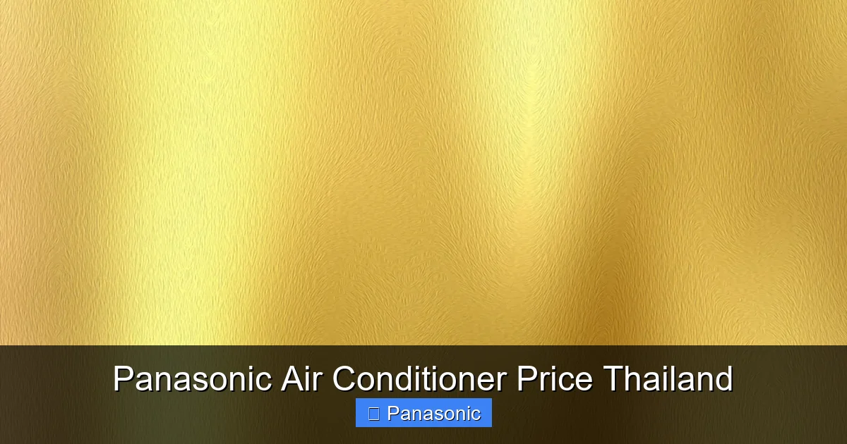 Panasonic Air Conditioner Price Thailand