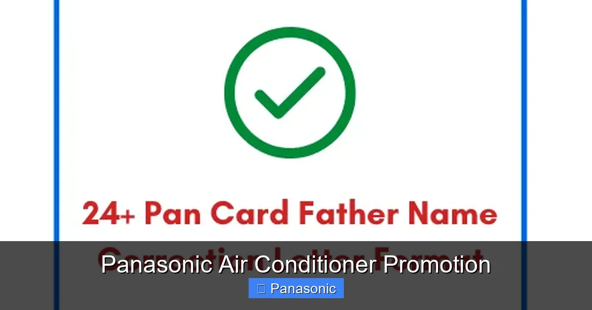 Panasonic Air Conditioner Promotion