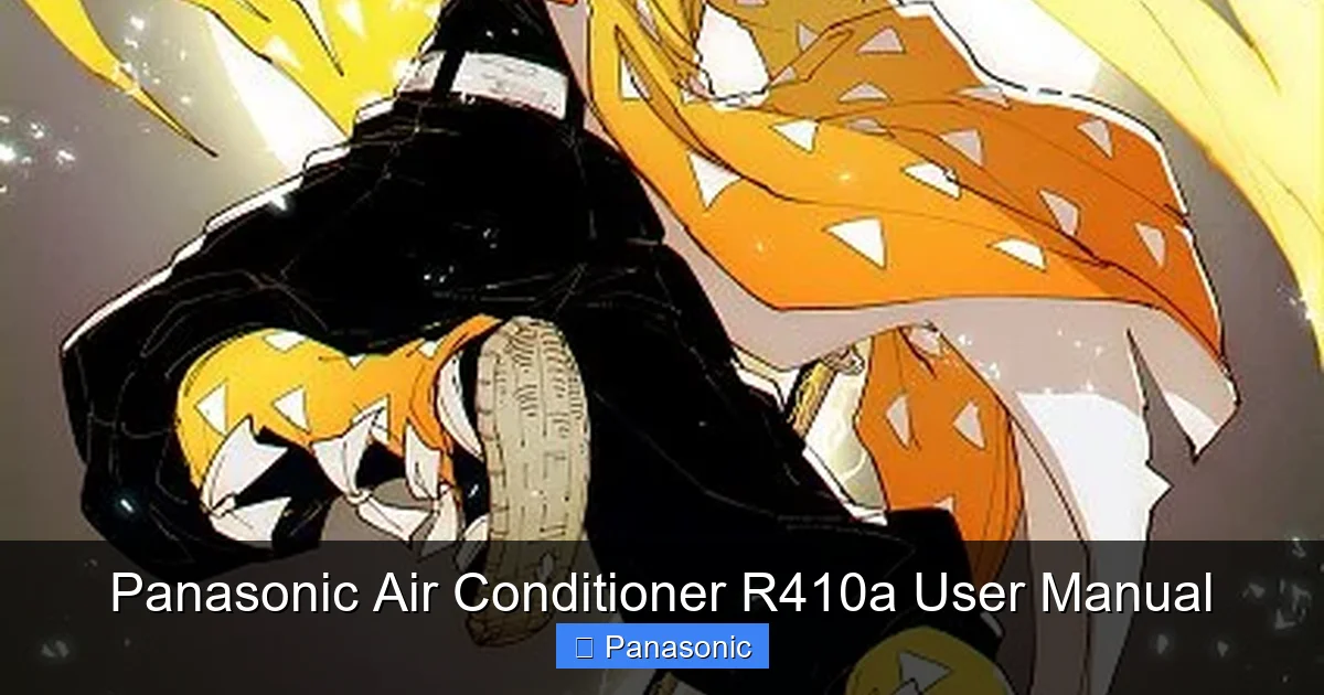 Panasonic Air Conditioner R410a User Manual