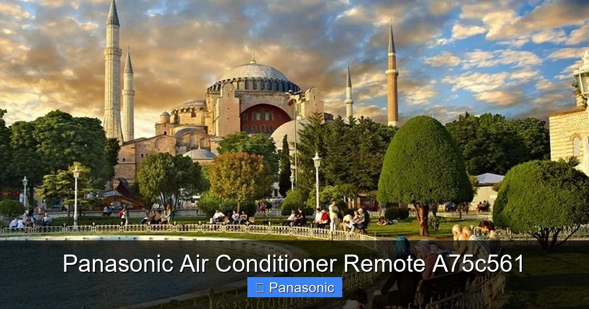 Panasonic Air Conditioner Remote A75c561