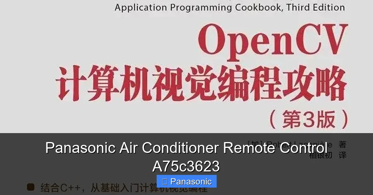 Panasonic Air Conditioner Remote Control A75c3623
