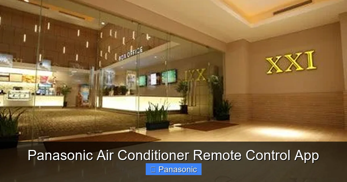 Panasonic Air Conditioner Remote Control App
