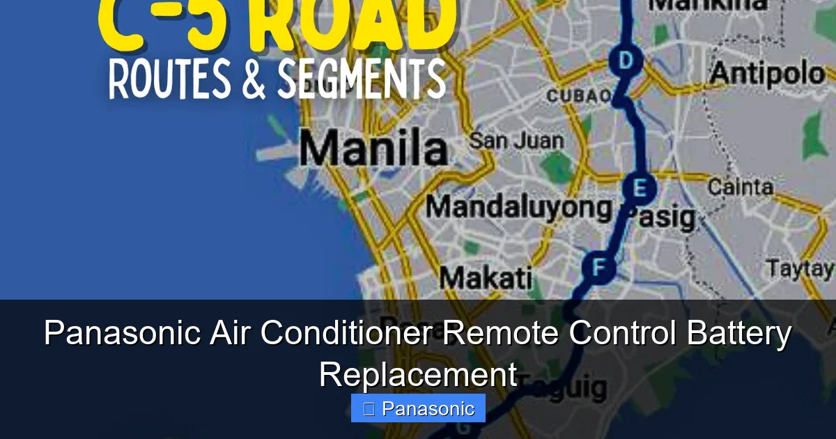 Panasonic Air Conditioner Remote Control Battery Replacement