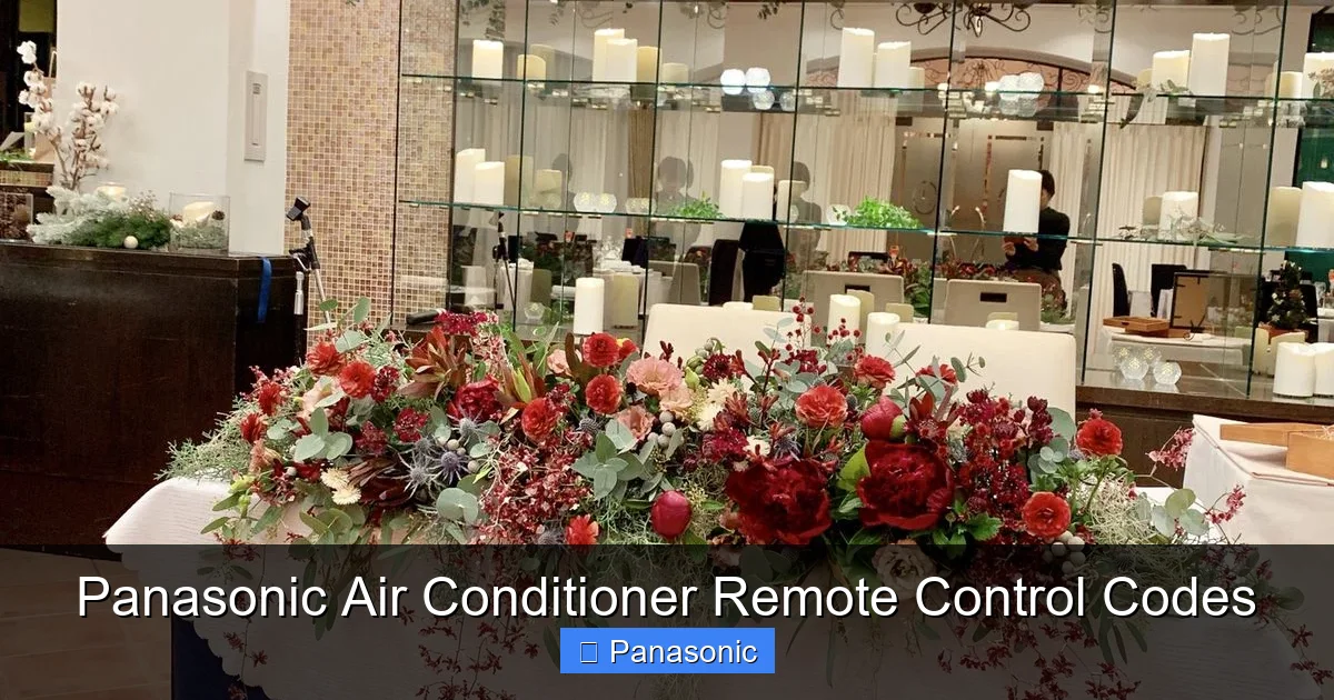 Panasonic Air Conditioner Remote Control Codes