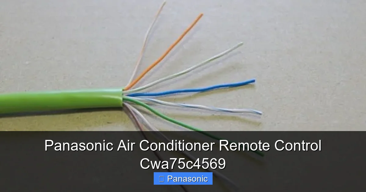Panasonic Air Conditioner Remote Control Cwa75c4569