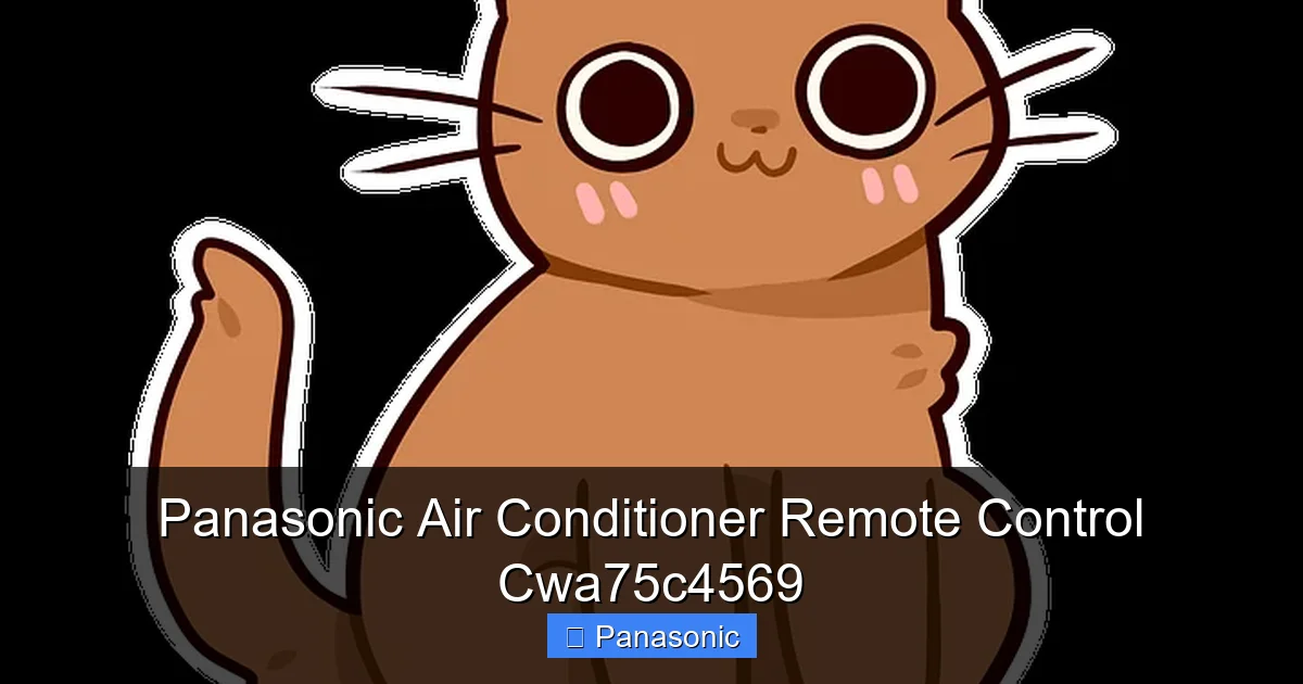 Panasonic Air Conditioner Remote Control Cwa75c4569