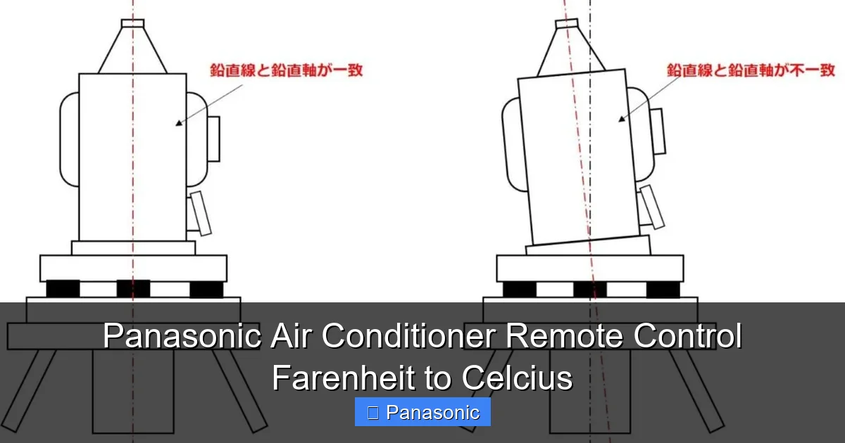 Panasonic Air Conditioner Remote Control Farenheit to Celcius