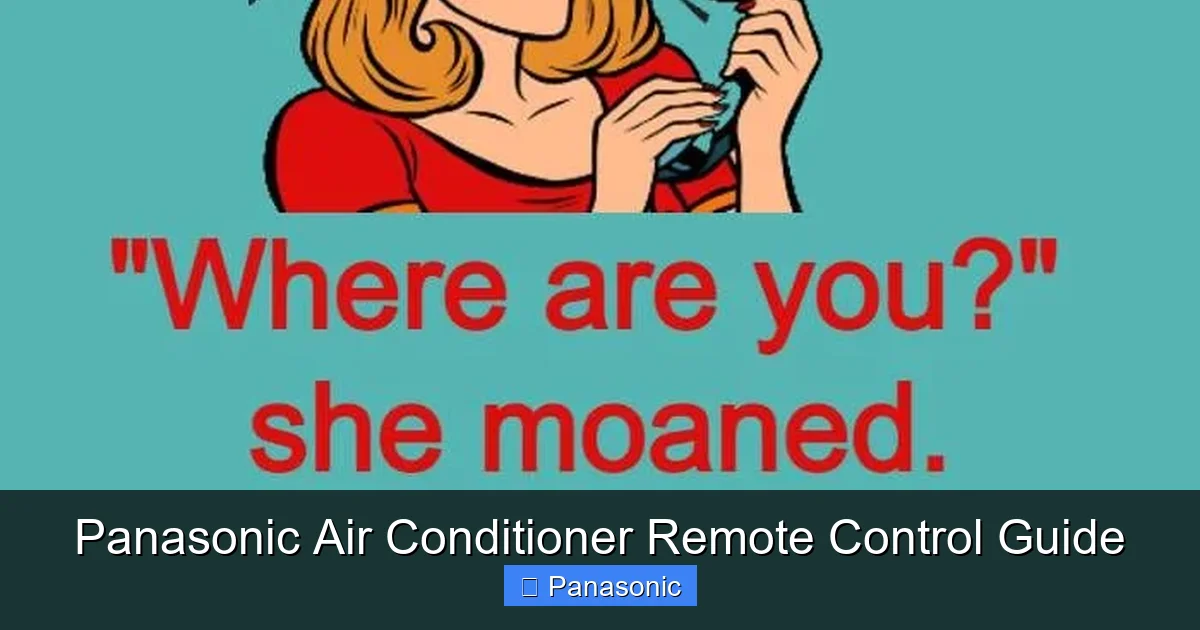 Panasonic Air Conditioner Remote Control Guide