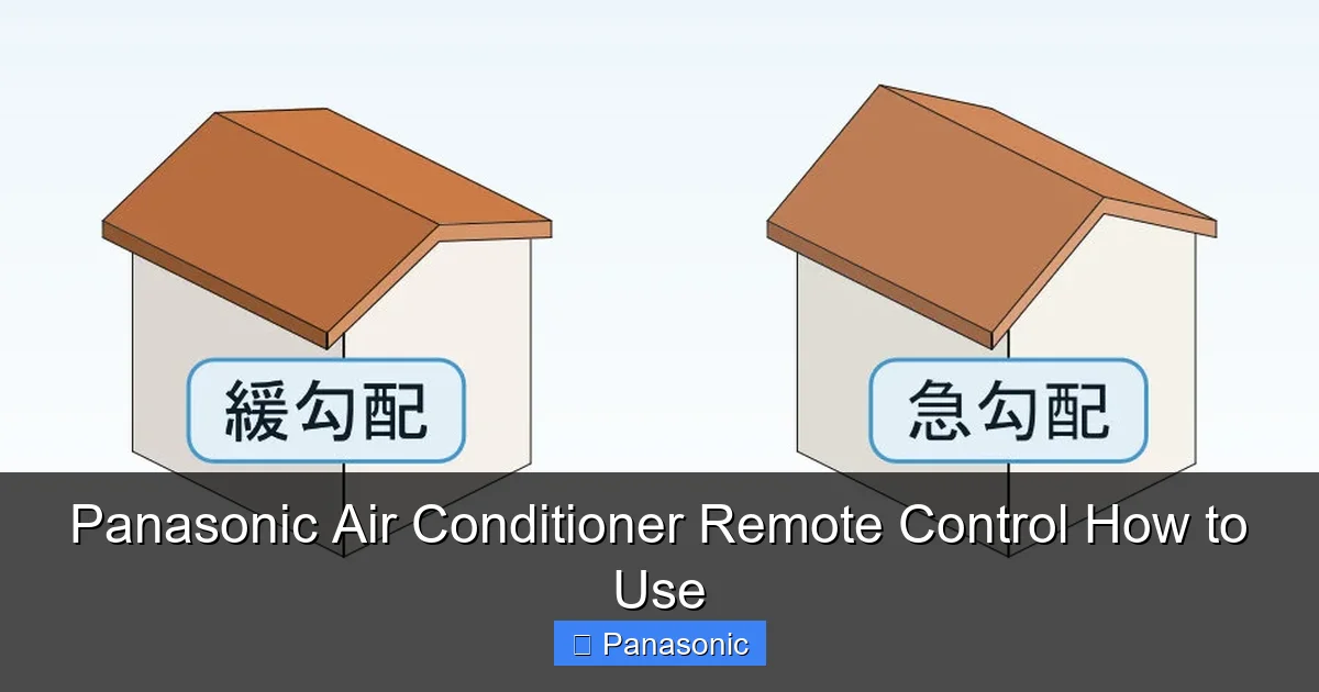 Panasonic Air Conditioner Remote Control How to Use