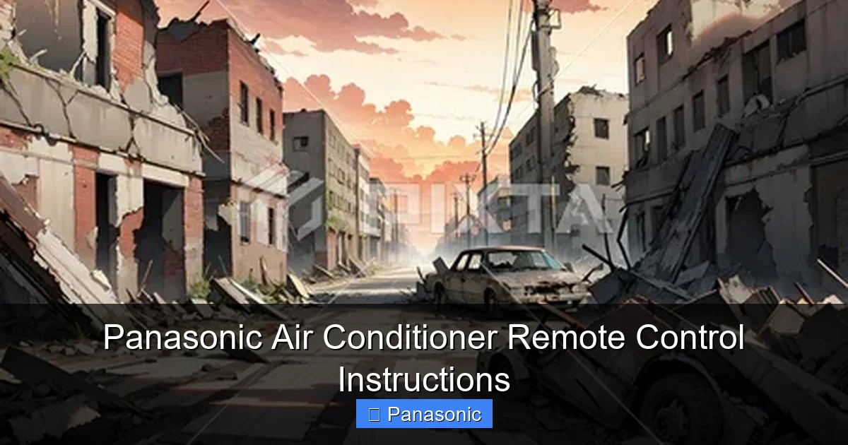 Panasonic Air Conditioner Remote Control Instructions