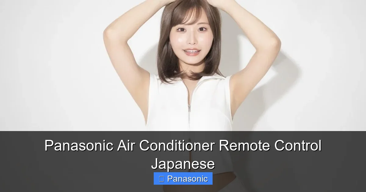 Panasonic Air Conditioner Remote Control Japanese