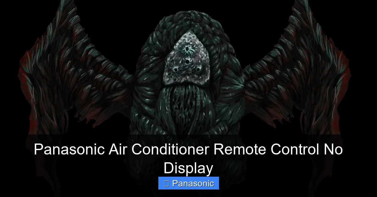 Panasonic Air Conditioner Remote Control No Display