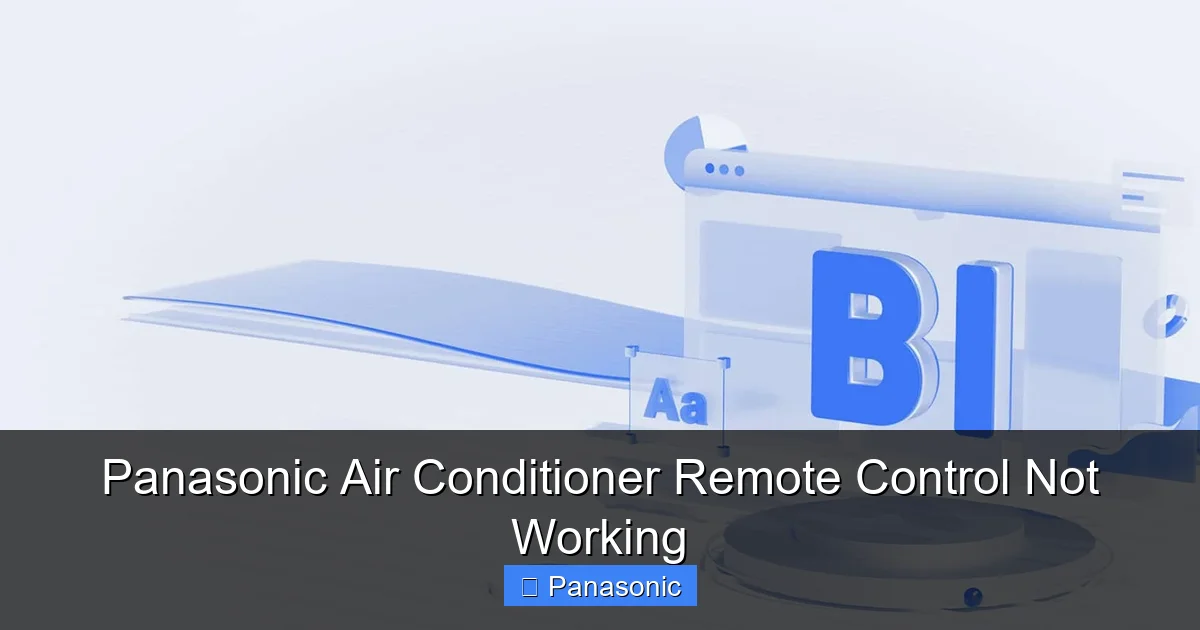 Panasonic Air Conditioner Remote Control Not Working