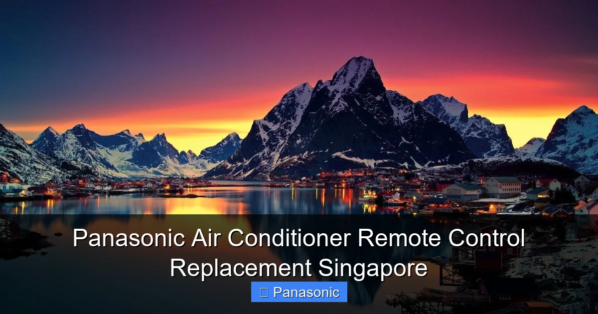 Panasonic Air Conditioner Remote Control Replacement Singapore