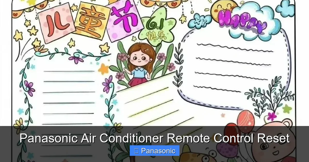 Panasonic Air Conditioner Remote Control Reset
