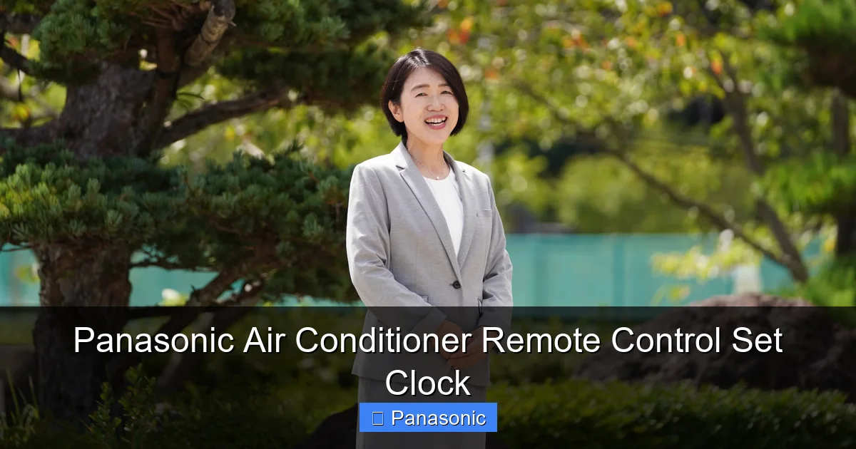 Panasonic Air Conditioner Remote Control Set Clock