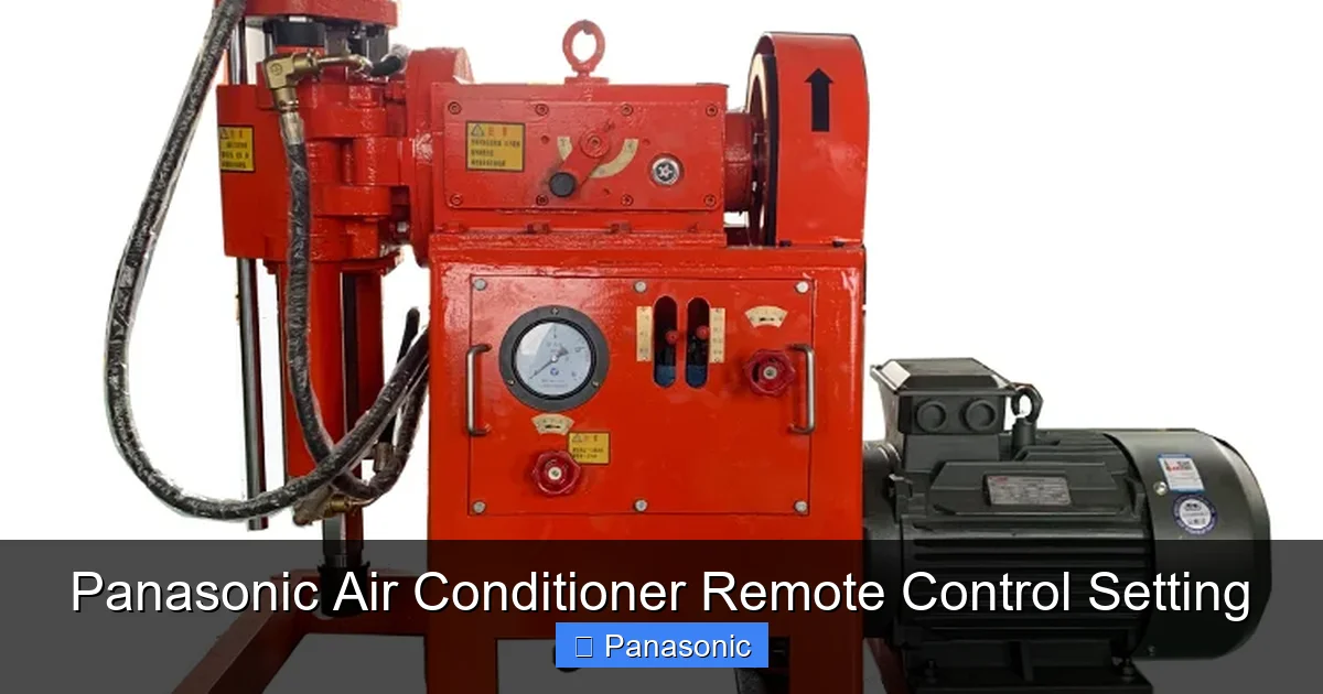 Panasonic Air Conditioner Remote Control Setting